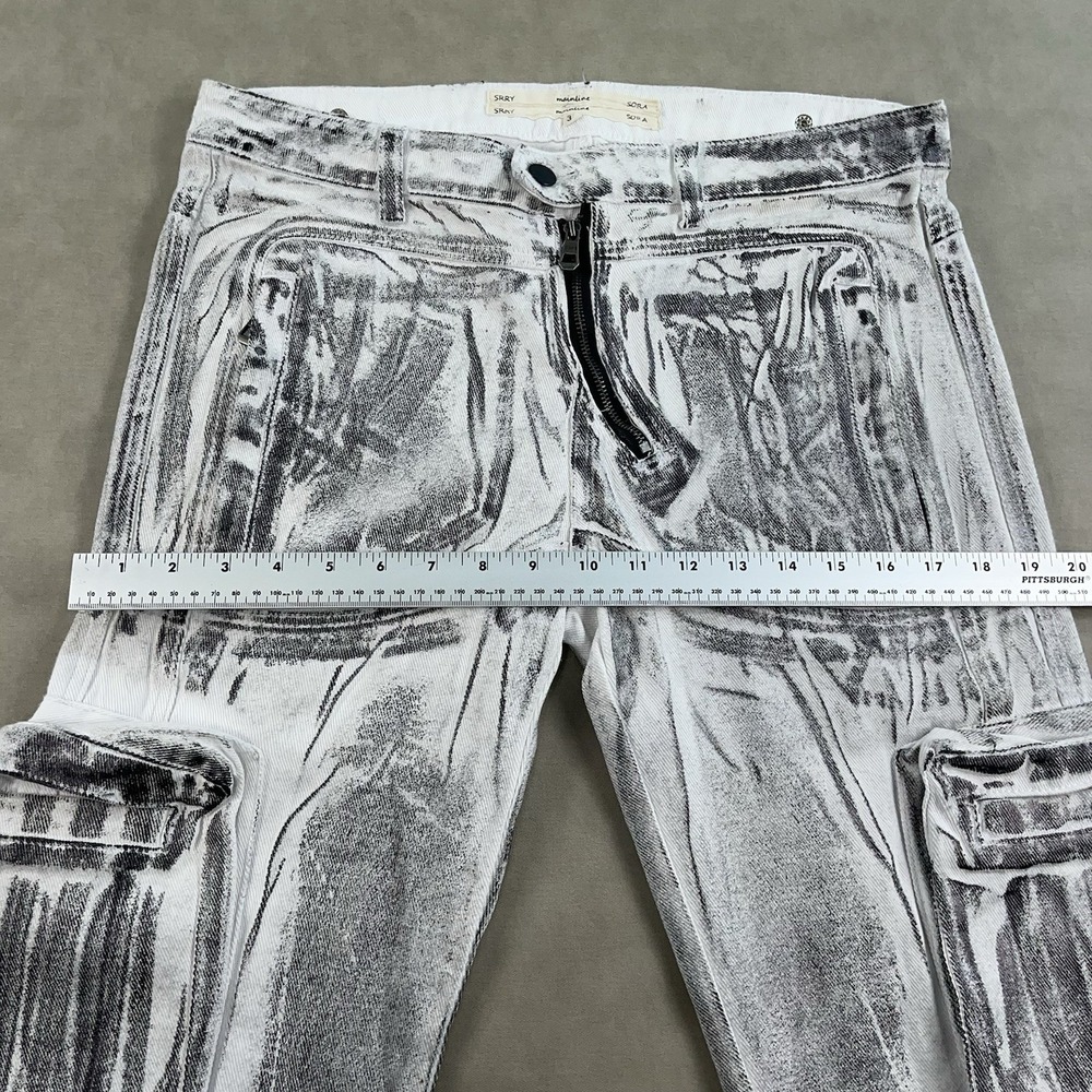 Srry Sora Mainline Bondage Cargo Japanese Handcrafted Denim Size 32 Rick Owens - Picture 12 of 16